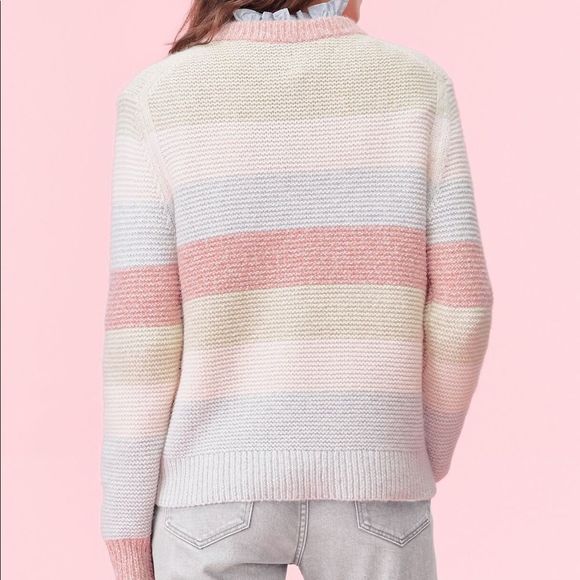 𝅺La Vie Rebecca Taylor Strip Merino Knit Sweater - Picture 2 of 10